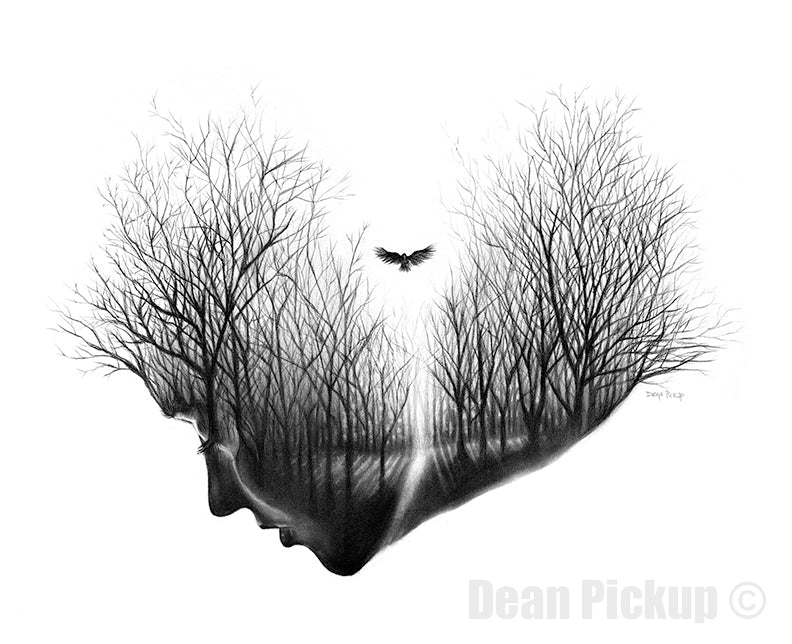 "Finding Light" art print by Dean Pickup Art