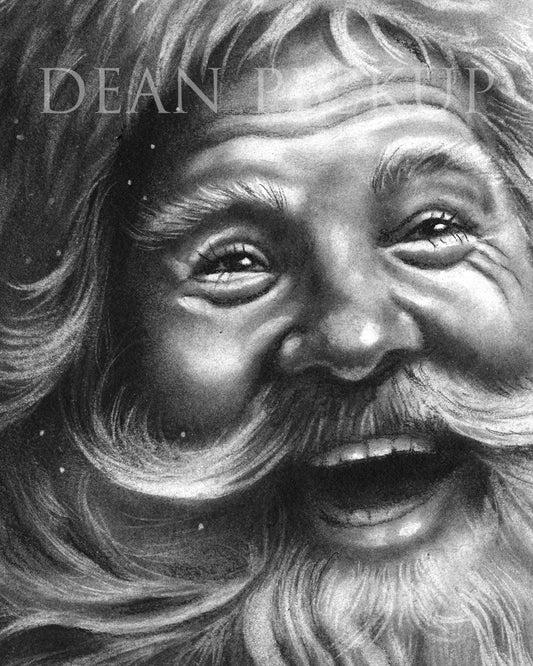 Happy Santa, Fine Art Print - 11"x14"