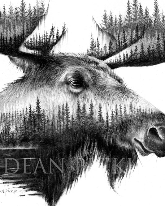 Out of the Woods, Fine Art Original - 13" x 16"