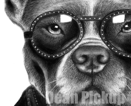 detail of The Boss artwork by Dean Pickup.