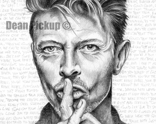 David Bowie, Fine Art Print - 11"x14"