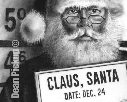 Break and Enter, Santa Fine Art Print - 13"x16"