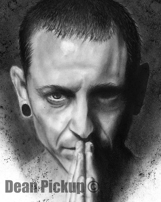 One More Light, Chester Bennington Fine Art Print - 13"x16"