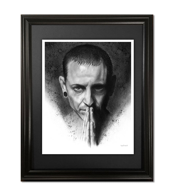One More Light, Chester Bennington Fine Art Print - 13"x16"
