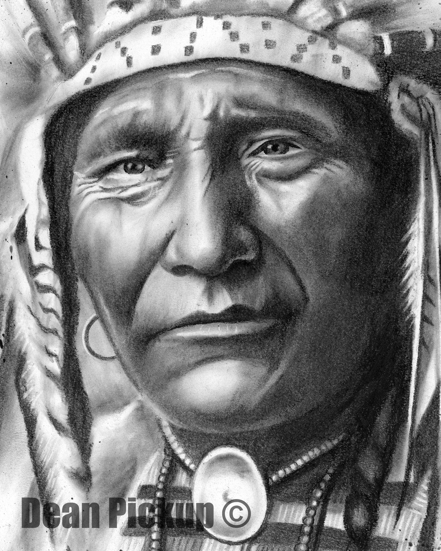 Chief Ghost Bear (Limited) Fine Art Print - 13"x16"