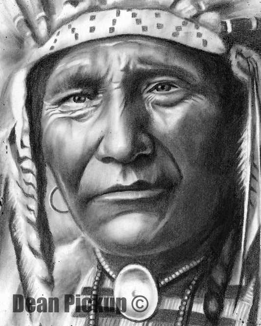 Chief Ghost Bear (Limited) Fine Art Print - 13"x16"