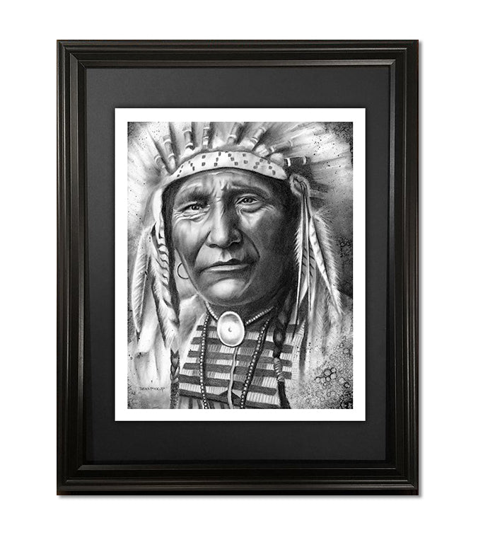 Chief Ghost Bear (Limited) Fine Art Print - 13"x16"