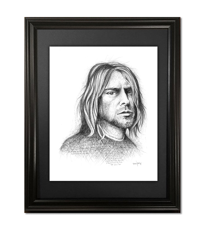 Kurt Cobain, Fine Art Print - 11"x14"