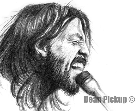 Dave Grohl, Fine Art Print - 11"x14"