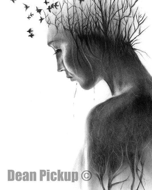 "Grounded" detail of fine art print by Dean Pickup Art