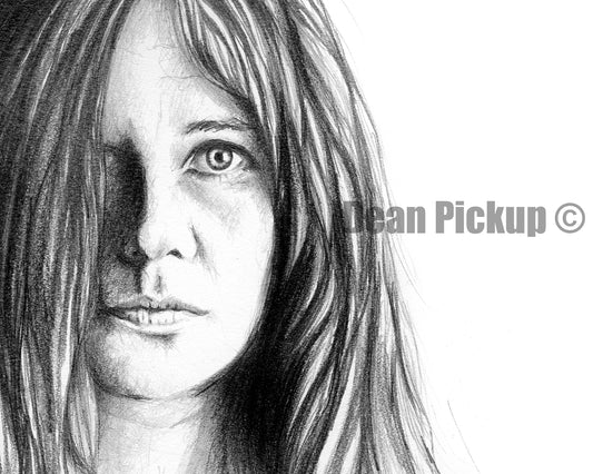 Detail of Janis Joplin art print