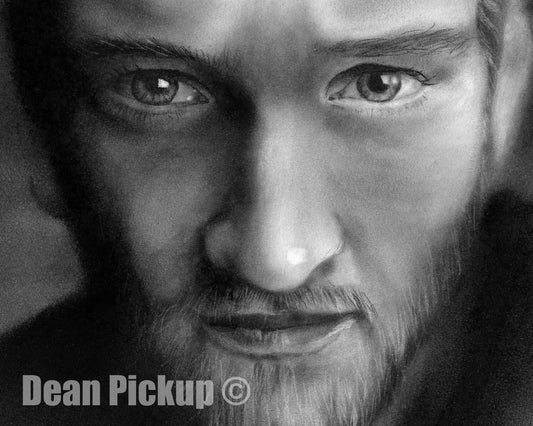 Detail of Layne Staley fine art print by Dean Pickup Art