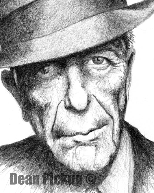 Leonard Cohen, Fine Art Print - 11"x14"