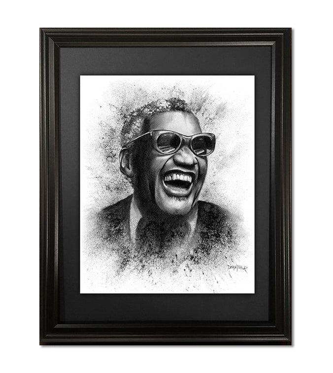 Ray Charles, Fine Art Print - 11"x14"