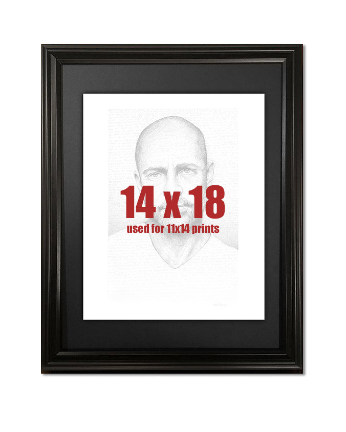 Black 14"x18" Frame (for 11"x14" prints)