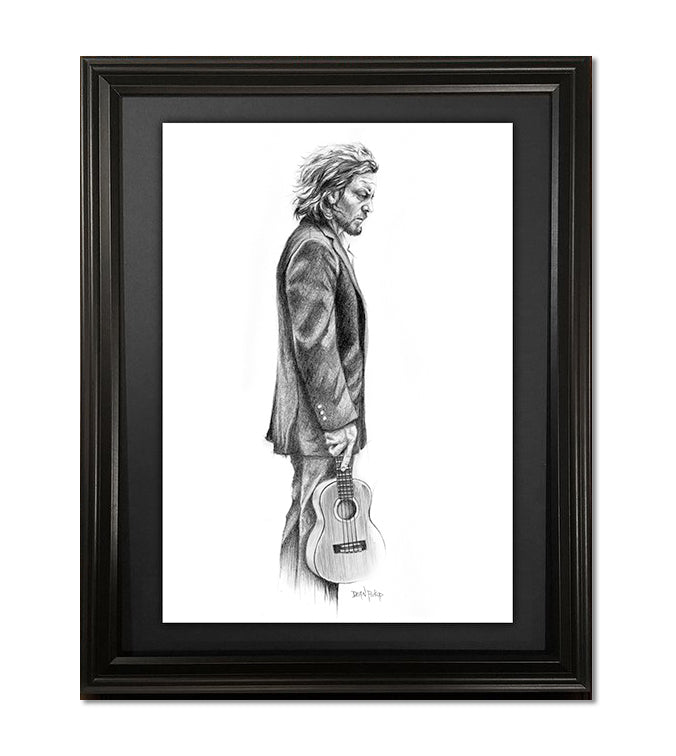The Song Writer, Eddie Vedder Fine Art Print - 12"x18"