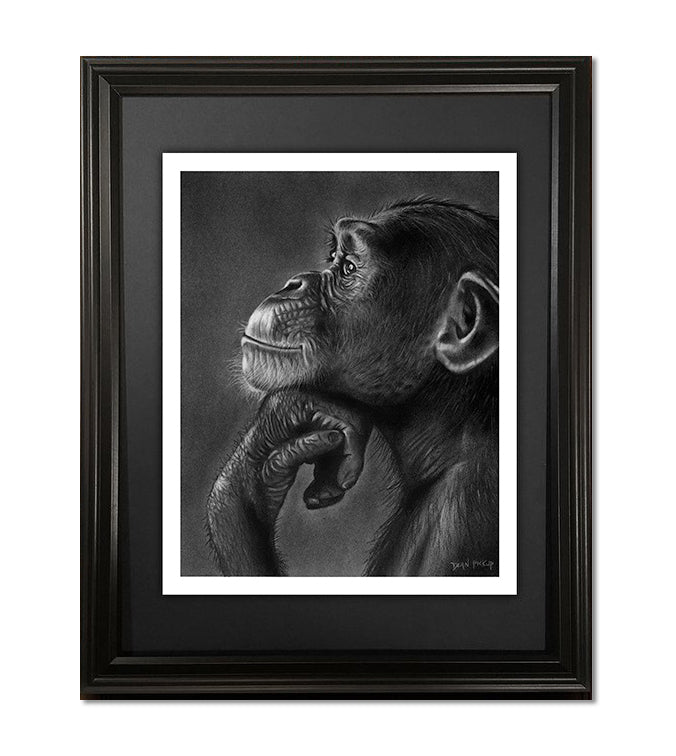The Thinker, Fine Art Print - 13"x16"