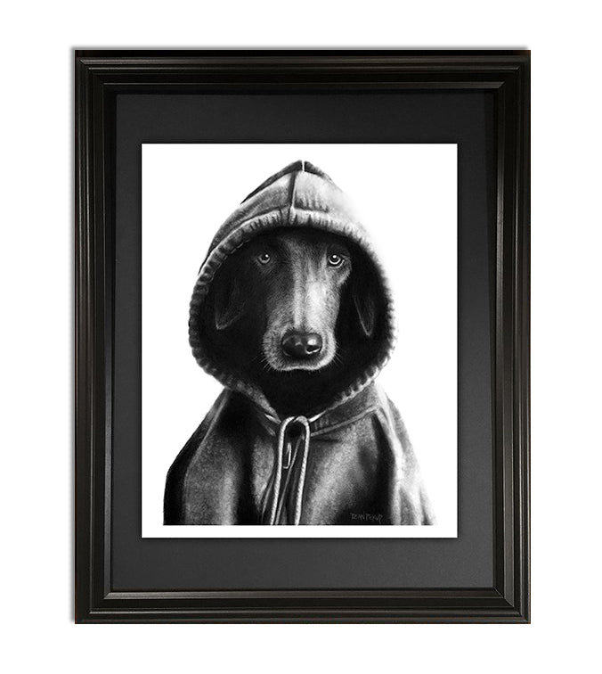 Underdog, fine art print in frame by Dean Pickup Art