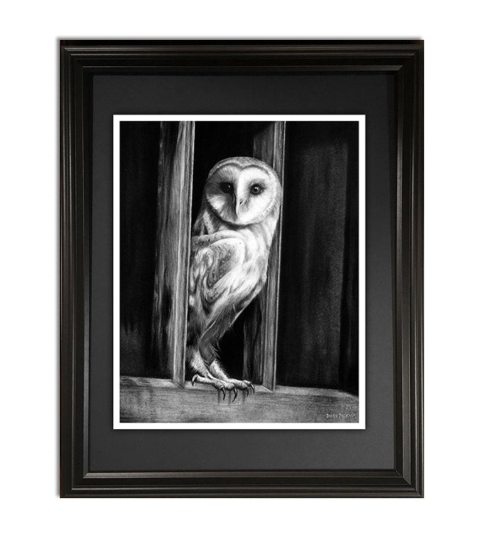 The Visitor, fine art print in frame by Dean Pickup Art