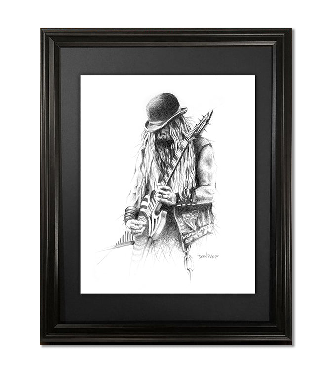 Zakk Wylde, Fine Art Print - 11"x14"