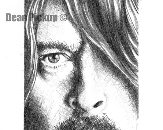 Dave Grohl Close Up, Fine Art Print - 11"x14"