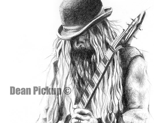 Zakk Wylde, Fine Art Print - 11"x14"