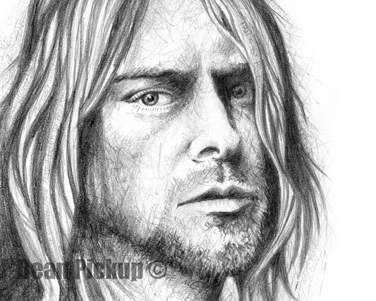Kurt Cobain, Original Fine Art - 11"x14"