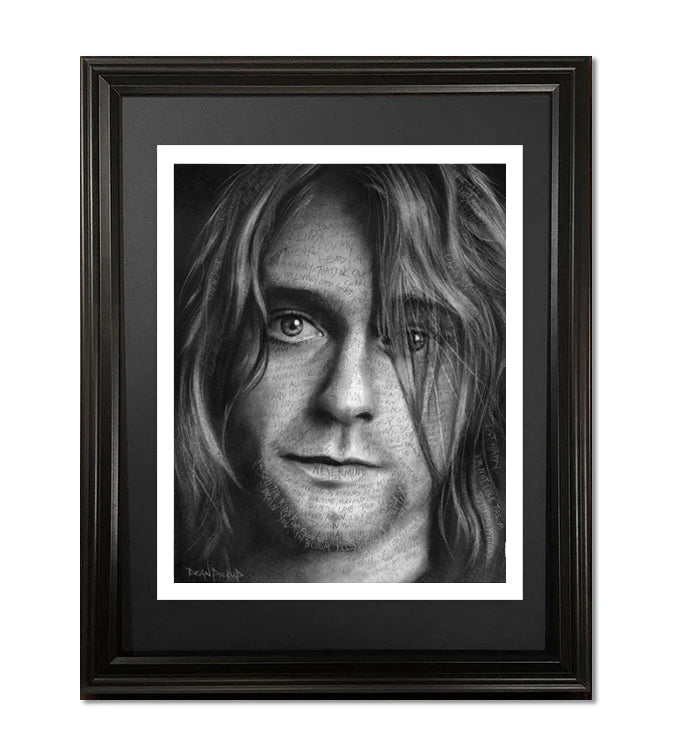 Come as You Were, (Kurt Cobain in lyrics) Original Fine Art - 13"x16"