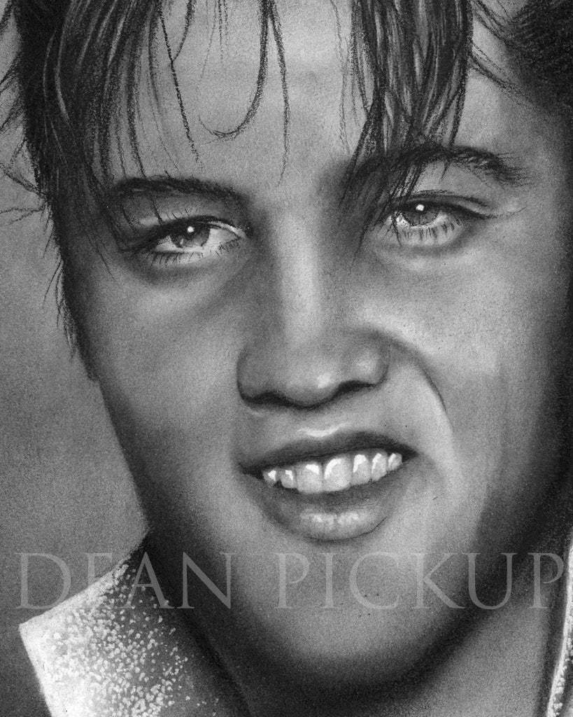 Elvis - The King, Fine Art Print - 11"x14"