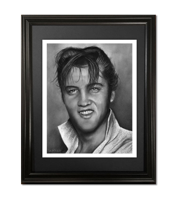 Elvis - The King, Fine Art Print - 11"x14"