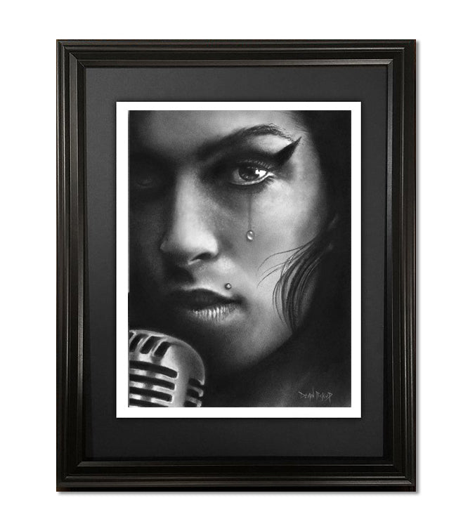 My Tears Dry: Amy Winehouse, Fine Art Print - 11"x14"
