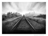 "New Path" art print on unstretched canvas for sale by Dean Pickup Art