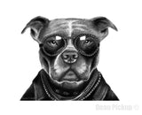 The Boss, fine art dog print for sale by Dean Pickup Art 