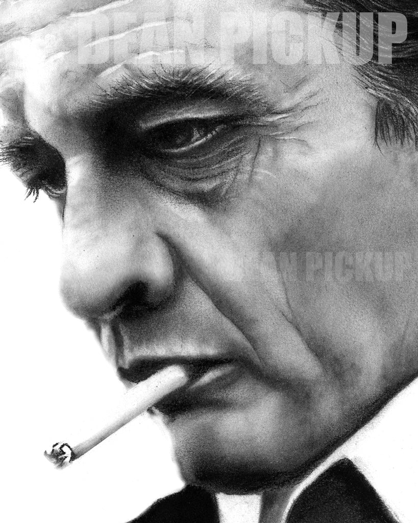 Johnny Cash print, The Man in Black, by Dean Pickup