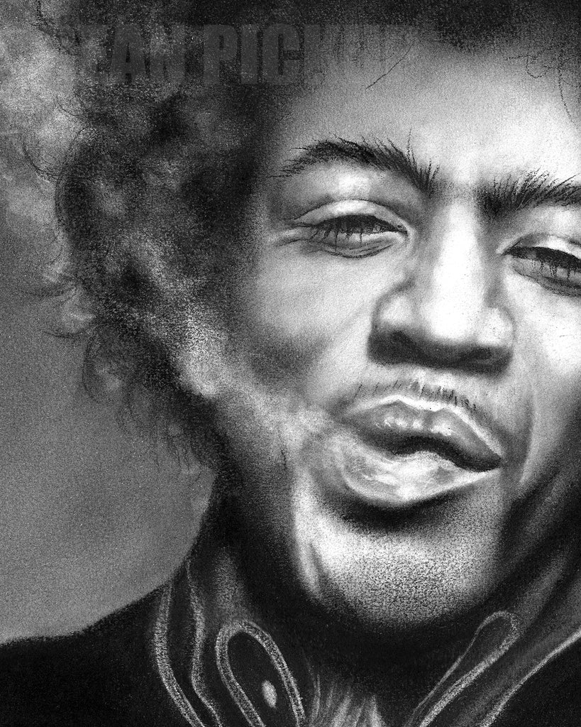 Voodoo Child: Jimi Hendrix, Fine Art Print - 11"x14"