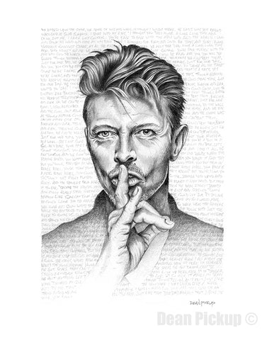 David Bowie Fine Art Print for sale. Dean Pickup Art