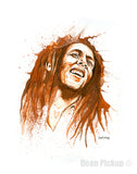 Bob Marley Fine Art Print for sale. Dean Pickup Art