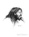 Dave Grohl Fine Art Print for sale. Dean Pickup Art