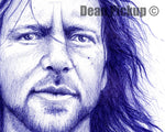 Eddie Vedder Fine Art Print - 11"x14"