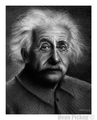 Albert Einstein Fine Art Print for sale. Dean Pickup Art