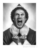 "Santa's Coming!" Elf Fine Art Print for sale. Dean Pickup Art
