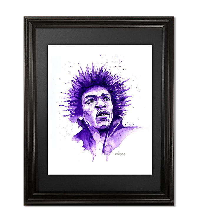 Jimi Hendrix, Fine Art Print - 11"x14"