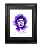 Jimi Hendrix Fine Art Print - 11"x14"