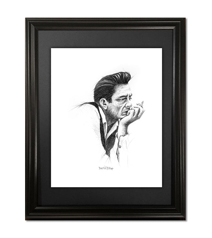 Johnny Cash, Fine Art Print - 11"x14"