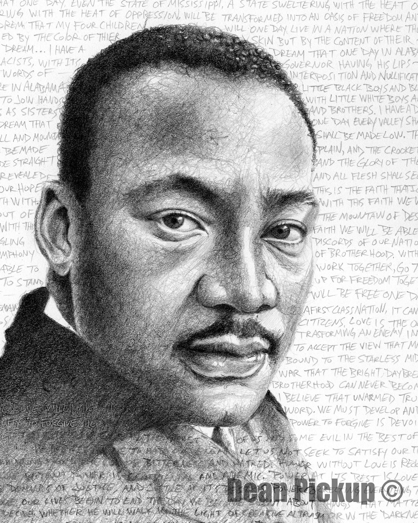 Martin Luther King, Fine Art Print - 11"x14"
