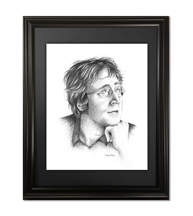 John Lennon, Fine Art Print - 11"x14"