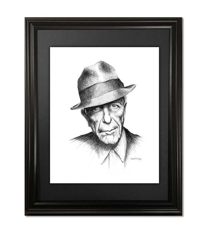 Leonard Cohen, Fine Art Print - 11"x14"