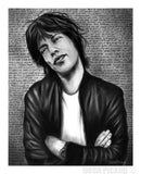Mick Jagger fine art print by Dean Pickup art. For sale.