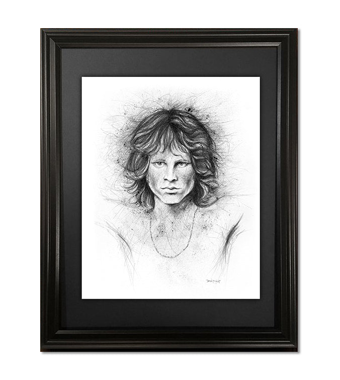 Jim Morrison, Fine Art Print - 11"x14"