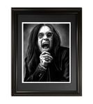Ozzy Osbourne fine art print in frame by Dean Pickup Art